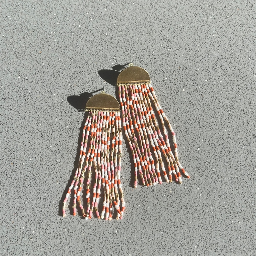 DANGLY BEADED EARRINGS from INK & ALLOY